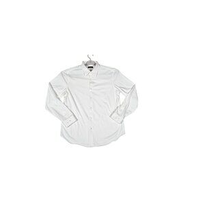 Theory Mens White Button-Up Dress Shirt XL
